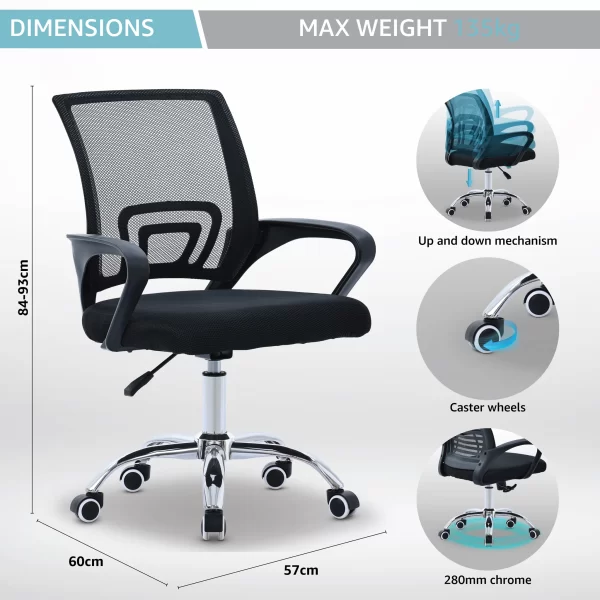 Secretarial mesh office seat, Mesh office seat, Secretarial office seat, Office seat, Secretarial chair, Mesh chair, Secretarial desk chair, Mesh desk chair, Secretarial task chair, Mesh task chair, Secretarial swivel