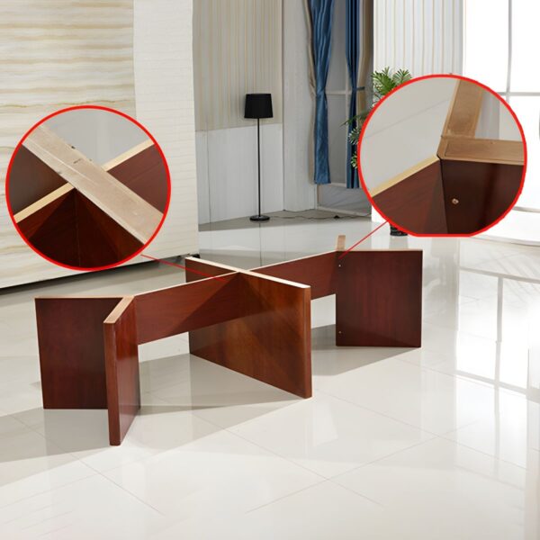 2-way office workstation, mesh visitors seat, clerical office seat, full door filing cabinet, mahogany coat hanger