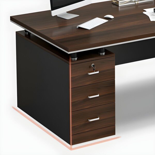 1.6m reception desk, 2-door filing cabinet, 15-lockers filing cabinet, tosca office seat, ergonomic office seat, eames seat