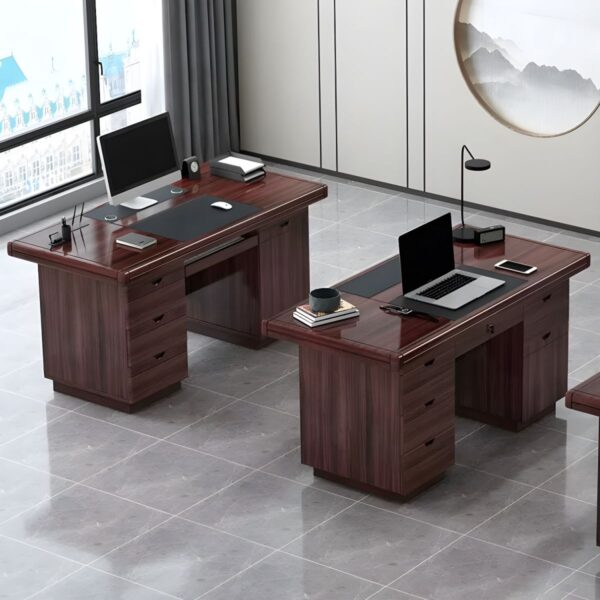 4-drawers filing cabinet, ergonomic seat, 4-way office workstation, orthopedic office seat, adjustable electric table