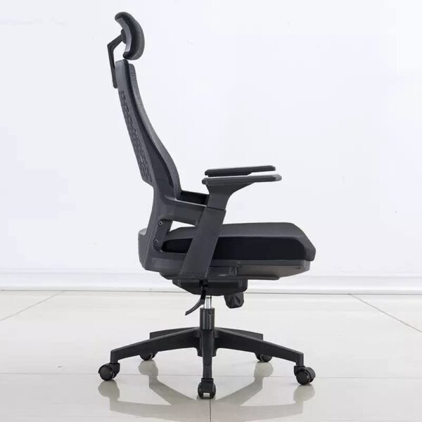 mid back office seat, studying desk, full glass filing cabinet, black foldable office seat,