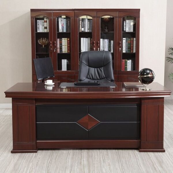 3-door office filing cabinet, round office conference table, wooden credenza, 9-lockers filing cabinet