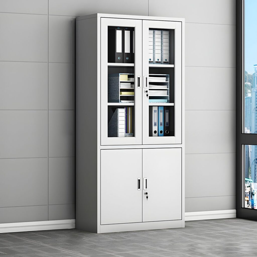 HiLine Clear Door Office Filing Cabinet – Shine office furniture
