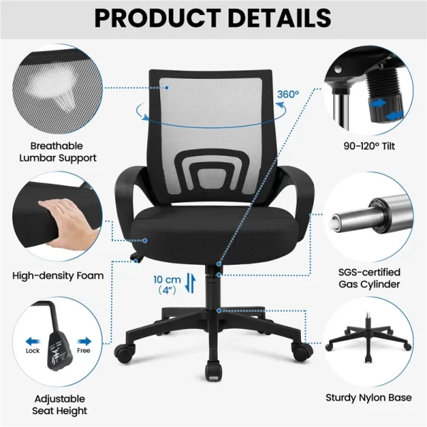 ergonomic office seat, adjustable office seat, advanced office desk, 1-way office workstation, foldable training table