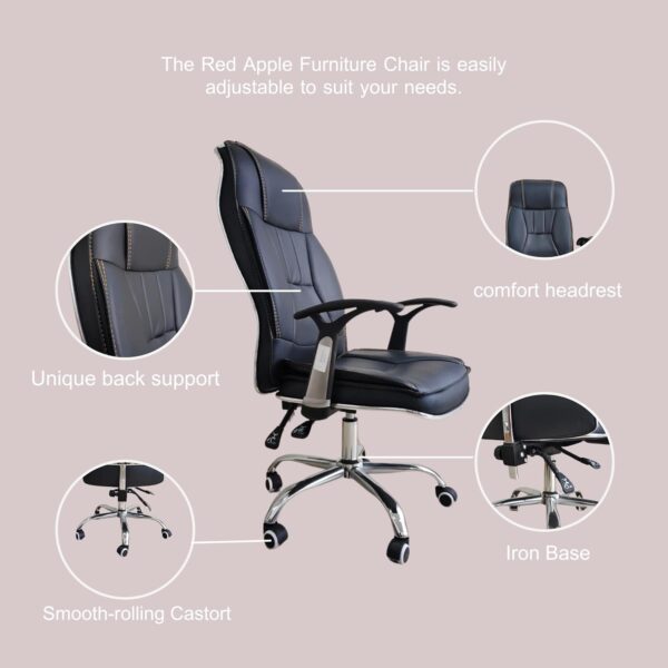 2-door wooden filing cabinet, adjustable swivel bar/kitchen stool, secretarial office seat, strong mesh office seat