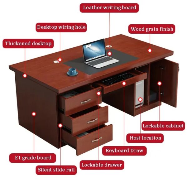 6-way office workstation, electric adjustable office table, 1.6m foldable office table, clerical office seat, 3-link office waiting bench