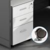 headrest office seat, 2-door wooden credenza, secretarial office seat, 6-lockers filing cabinet, mahogany coat hanger, 4-way office workstation, 5-seater waiting sofa