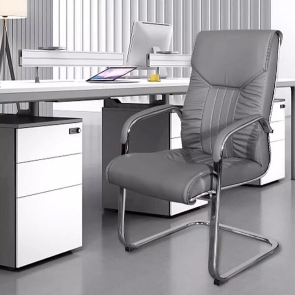 ergonomic office seat, orthopedic office seat, round dinning table, 4-way office workstation, 2-door wooden credenza, adjustable electric table, 2-way curved workstation, 5-seater waiting sofa