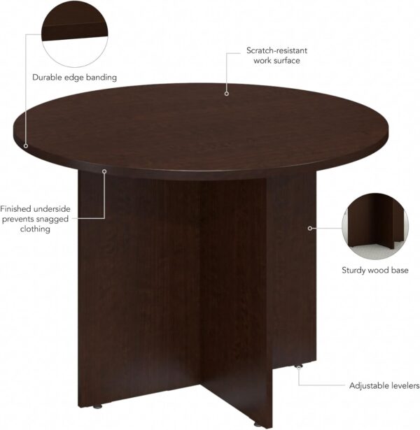 ergonomic office seat, orthopedic office seat, round dinning table, 4-way office workstation, 2-door wooden credenza, adjustable electric table, 2-way curved workstation, 5-seater waiting sofa