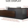 2-way office workstation, 2-door wooden credenza, executive office seat recliner directors seat, 2400mm conference table