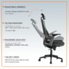 clerical office seat, 2-door wooden credenza, 3-link office waiting bench, minimalistic table, dual orthopedic office, strong mesh office seat