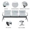 2-way office workstation, 5-seater waiting sofa, orthopedic office seat, 2-door wooden credenza, ergonomic office seat, minimalistic office desk, dual orthopedic office seat
