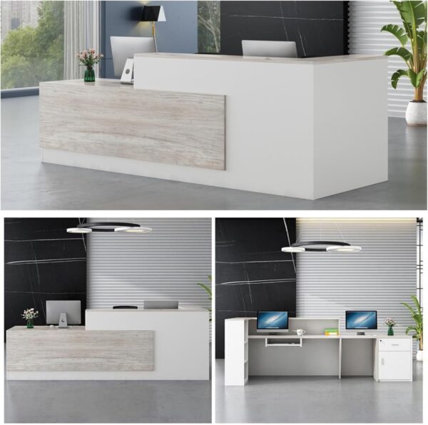 2-way office workstation, 2-door wooden credenza, executive office seat recliner directors seat, 2400mm conference table