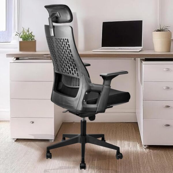 clerical office seat, 2-door wooden credenza, 3-link office waiting bench, minimalistic table, dual orthopedic office, strong mesh office seat