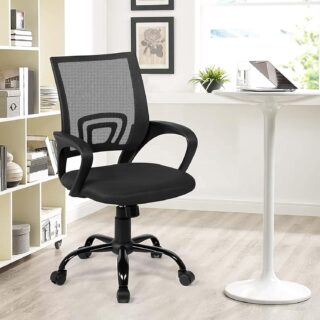 ergonomic office seat, orthopedic office seat, round dinning table, 4-way office workstation, 2-door wooden credenza, adjustable electric table, 2-way curved workstation, 5-seater waiting sofa
