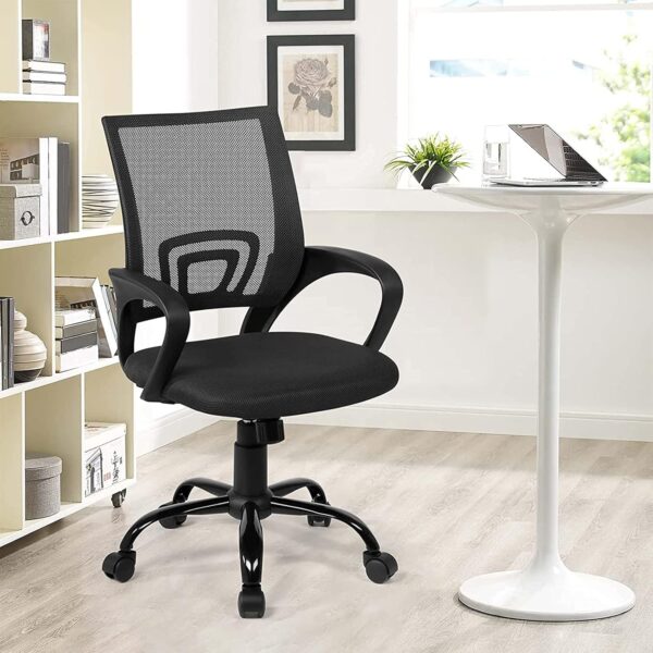 ergonomic office seat, orthopedic office seat, round dinning table, 4-way office workstation, 2-door wooden credenza, adjustable electric table, 2-way curved workstation, 5-seater waiting sofa