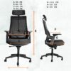 clerical office seat, 2-door wooden credenza, 3-link office waiting bench, minimalistic table, dual orthopedic office, strong mesh office seat