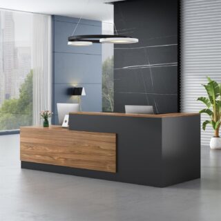 2-way office workstation, 2-door wooden credenza, executive office seat recliner directors seat, 2400mm conference table