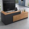 dual orthopedic office seat, butterfly seat, advanced office desk, full metallic office filing cabinet, 2-door wooden credenza