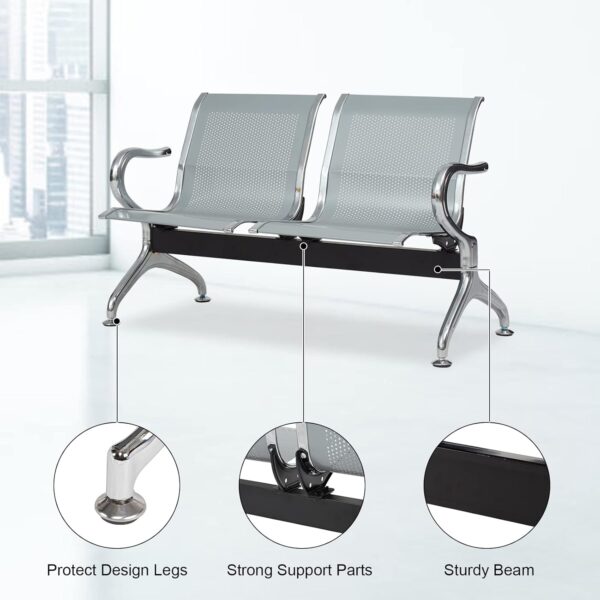 2-door office filing cabinet, clerical office seat, modern hammock chair, executive office seat, 4-link office waiting bench