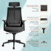 clerical office seat, 2-door wooden credenza, 3-link office waiting bench, minimalistic table, dual orthopedic office, strong mesh office seat
