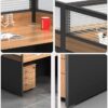 orthopedic office seat, clerical office seat, 1600mm advanced office desk, foldable training table, adjustable electric table, 3-door filing cabinet, 2-way office workstation