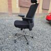 clerical office seat, 2-door wooden credenza, 3-link office waiting bench, minimalistic table, dual orthopedic office, strong mesh office seat
