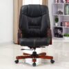 mahogany coat hanger, round eames dining table, electric adjustable table, 2-door wooden credenza, swivel office bar stool, 15-lockers filing cabinet, 1-way office workstation, executive directors office seat