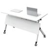 executive office seat, mesh visitors office seat, 2-door mahogany filing cabinet, ergonomic office seat