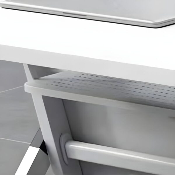 executive office seat, mesh visitors office seat, 2-door mahogany filing cabinet, ergonomic office seat