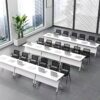 executive office seat, mesh visitors office seat, 2-door mahogany filing cabinet, ergonomic office seat