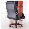 3-drawers movable pedestal ,executive office seat, mesh visitors office seat, 2-door mahogany filing cabinet, ergonomic office seat