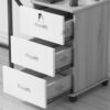 2-door office cabinet, black foldable office seat, 5-seater office waiting sofa, 1200mm coffee table, clerical office seat