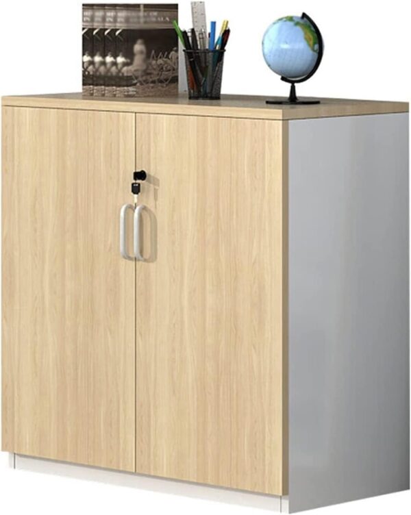 minimalistic office desk, mahogany office coat hanger, adjustable ergonomic seat, 4-link office waiting bench, 15-lockers filing cabinet