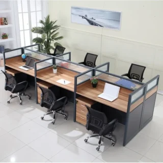 minimalistic office desk, mahogany office coat hanger, adjustable ergonomic seat, 4-link office waiting bench, 15-lockers filing cabinet