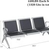 4-way curved office workstation, 2-link office waiting bench, executive visitors seat, 3-door mahogany finish office waiting filing cabinet, adjustable orthopedic office seat