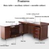 4-drawers filing cabinet, orthopedic office seat, 3-door mahogany filing cabinet, swivel adjustable bar stool, 1600mm executive desk, recliner directors seat, directors office seat, 4-way office workstation