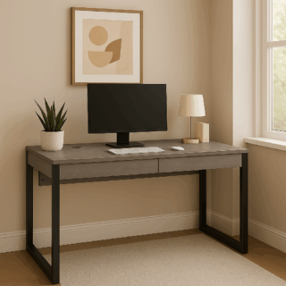 2-Locker Sturdy Office/Home Desk