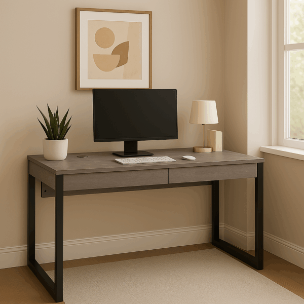 2-Locker Sturdy Office/Home Desk