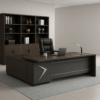 mahogany coat hanger, 3-drawers movable pedestal, 2-door wooden credenza, 1-way office workstation, conference office seat, 3m boardroom table