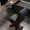 black foldable office seat, 5-seater office waiting sofa, 1200mm coffee table, clerical office seat