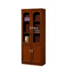 2-door wooden credenza, advanced office desk, cashier height office seat, 6-lockers filing cabinet, modern glass coffee table, 5-seater office waiting sofa