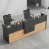 advanced desk, recliner executive office seat, 5-seater office waiting sofa, mahogany visitors seat, 0.6m office coffee table