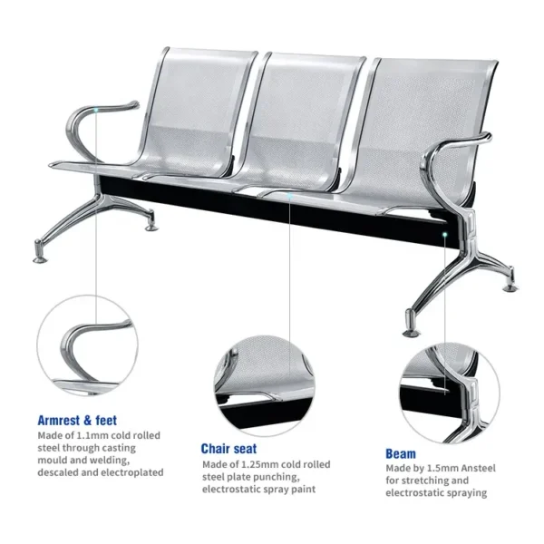 foldable training table, headrest office seat, 3-drawers filing cabinet, ergonomic office seat, 2-way office workstation, 3-drawers filing cabinet, clerical office seat, orthopedic office seat, 5-seater waiting sofa, 2400mm boardroom table, 2-way office workstation