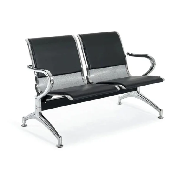 2-door office cabinet, black foldable office seat, 5-seater office waiting sofa, 1200mm coffee table, clerical office seat