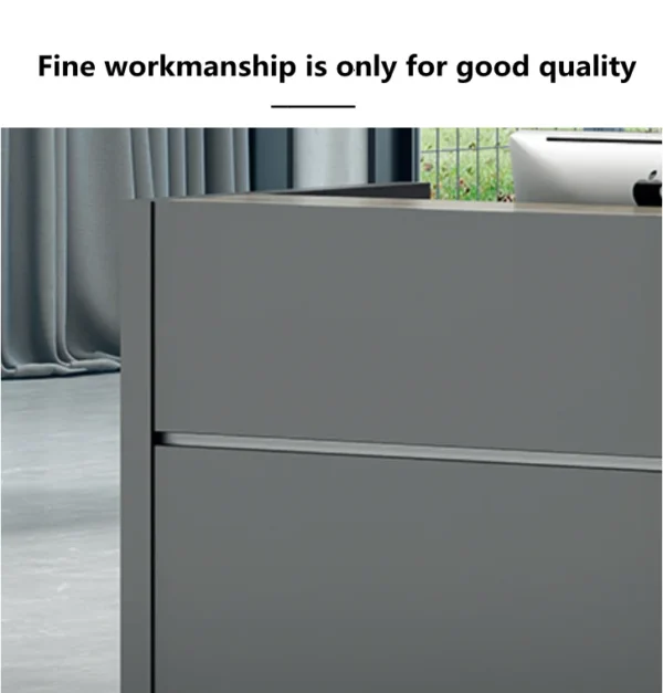 6-way office workstation, 3-drawers movable pedestal, 2-door wooden credenza, 1-way office workstation, conference office seat, 3m boardroom table