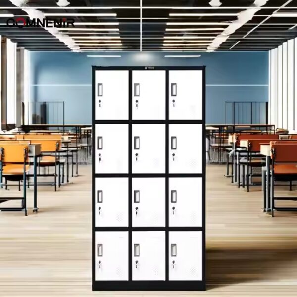 headrest office seat, 2-door filing cabinet, 9-lockers filing cabinet, height adjustable electric table, 5-seater office waiting sofa, 3-link non-padded waiting bench, round conference table