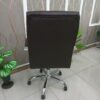 executive office seat, mesh visitors office seat, 2-door mahogany filing cabinet, ergonomic office seat