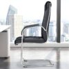 4-way curved office workstation, 2-link office waiting bench, executive visitors seat, 3-door mahogany finish office waiting filing cabinet, adjustable orthopedic office seat