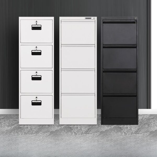 white 2-door wooden credenza, 4-link office waiting bench, 3-door movable pedestal, 5-seater waiting sofa